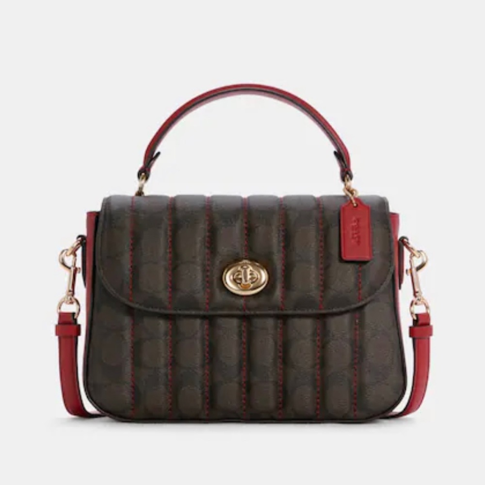Marlie Top Handle Satchel In Signature Canvas With Quilting